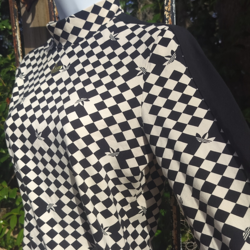 Adidas Rare Logo Print Graphic Turtleneck M/L